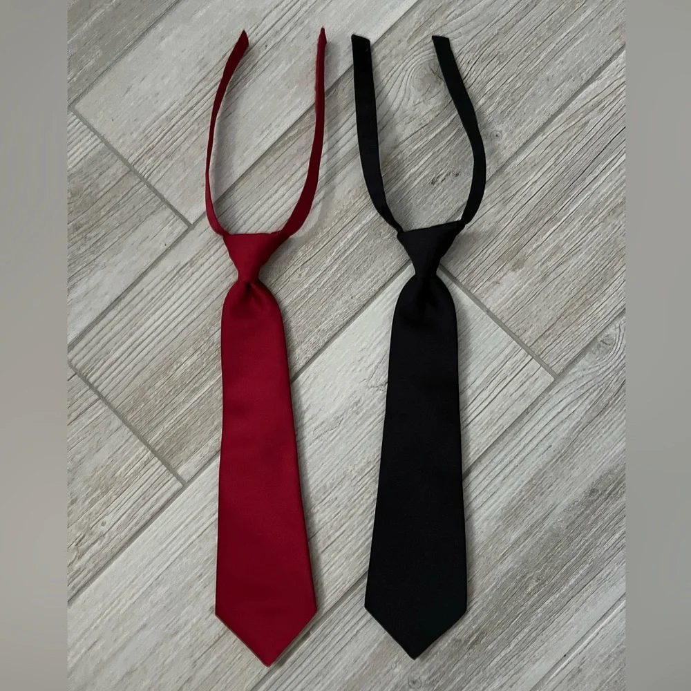 Gymboree Set of Two Neck Ties Black, Adjustable, Like New